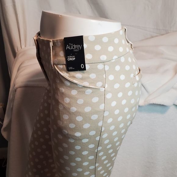 New York & Company Tan Polka Dot Pants - Picture 6 of 10